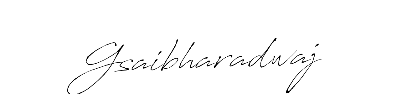 Use a signature maker to create a handwritten signature online. With this signature software, you can design (Antro_Vectra) your own signature for name Gsaibharadwaj. Gsaibharadwaj signature style 6 images and pictures png