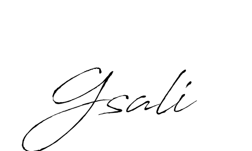 if you are searching for the best signature style for your name Gsali. so please give up your signature search. here we have designed multiple signature styles  using Antro_Vectra. Gsali signature style 6 images and pictures png