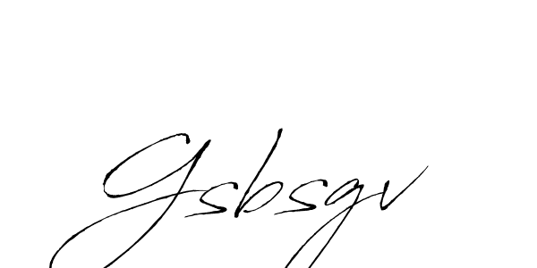 Make a beautiful signature design for name Gsbsgv. With this signature (Antro_Vectra) style, you can create a handwritten signature for free. Gsbsgv signature style 6 images and pictures png