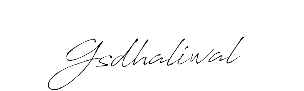Gsdhaliwal stylish signature style. Best Handwritten Sign (Antro_Vectra) for my name. Handwritten Signature Collection Ideas for my name Gsdhaliwal. Gsdhaliwal signature style 6 images and pictures png