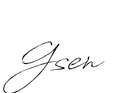 You should practise on your own different ways (Antro_Vectra) to write your name (Gsen) in signature. don't let someone else do it for you. Gsen signature style 6 images and pictures png