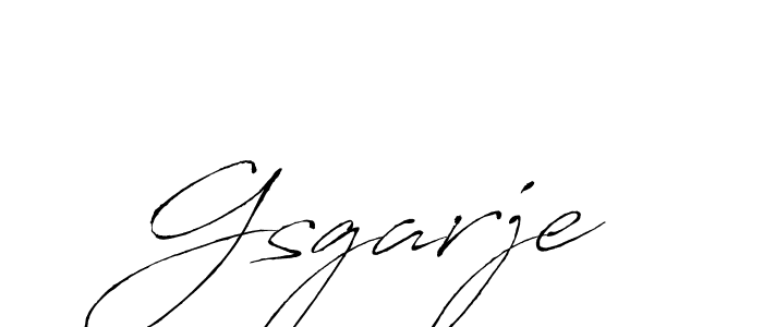 Design your own signature with our free online signature maker. With this signature software, you can create a handwritten (Antro_Vectra) signature for name Gsgarje. Gsgarje signature style 6 images and pictures png