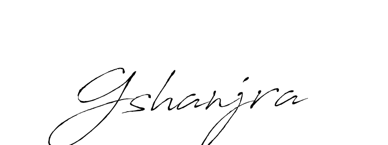 Gshanjra stylish signature style. Best Handwritten Sign (Antro_Vectra) for my name. Handwritten Signature Collection Ideas for my name Gshanjra. Gshanjra signature style 6 images and pictures png