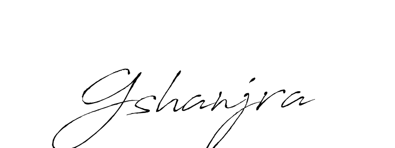 How to make Gshanjra signature? Antro_Vectra is a professional autograph style. Create handwritten signature for Gshanjra name. Gshanjra signature style 6 images and pictures png