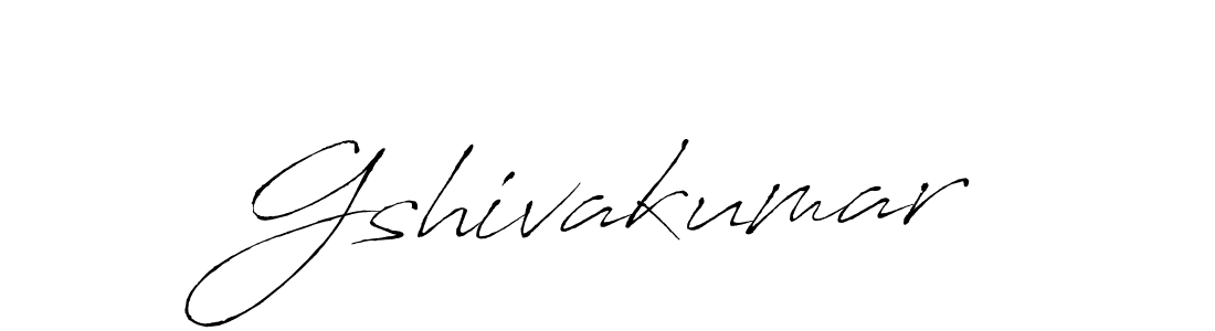 How to make Gshivakumar signature? Antro_Vectra is a professional autograph style. Create handwritten signature for Gshivakumar name. Gshivakumar signature style 6 images and pictures png