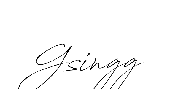 Use a signature maker to create a handwritten signature online. With this signature software, you can design (Antro_Vectra) your own signature for name Gsingg. Gsingg signature style 6 images and pictures png