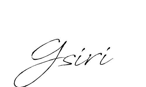 Use a signature maker to create a handwritten signature online. With this signature software, you can design (Antro_Vectra) your own signature for name Gsiri. Gsiri signature style 6 images and pictures png