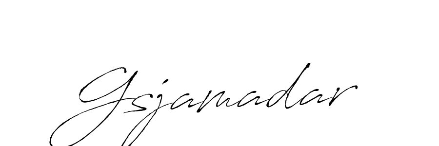 Create a beautiful signature design for name Gsjamadar. With this signature (Antro_Vectra) fonts, you can make a handwritten signature for free. Gsjamadar signature style 6 images and pictures png