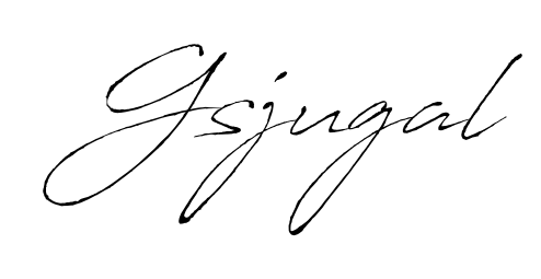 Get inspired by this graceful Antro_Vectra signature style for name Gsjugal. Smooth loops and balanced proportions for everyday use. Gsjugal signature style 6 images and pictures png