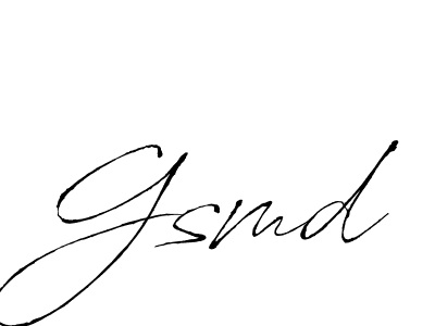 if you are searching for the best signature style for your name Gsmd. so please give up your signature search. here we have designed multiple signature styles  using Antro_Vectra. Gsmd signature style 6 images and pictures png