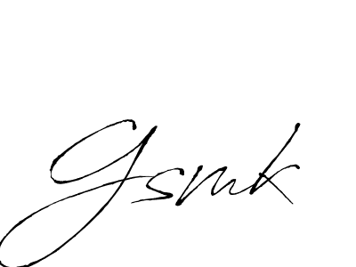 Also we have Gsmk name is the best signature style. Create professional handwritten signature collection using Antro_Vectra autograph style. Gsmk signature style 6 images and pictures png