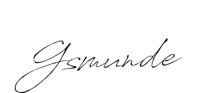 Gsmunde stylish signature style. Best Handwritten Sign (Antro_Vectra) for my name. Handwritten Signature Collection Ideas for my name Gsmunde. Gsmunde signature style 6 images and pictures png