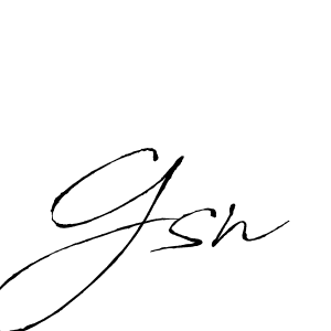 How to make Gsn signature? Antro_Vectra is a professional autograph style. Create handwritten signature for Gsn name. Gsn signature style 6 images and pictures png