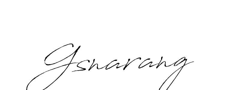 How to make Gsnarang name signature. Use Antro_Vectra style for creating short signs online. This is the latest handwritten sign. Gsnarang signature style 6 images and pictures png