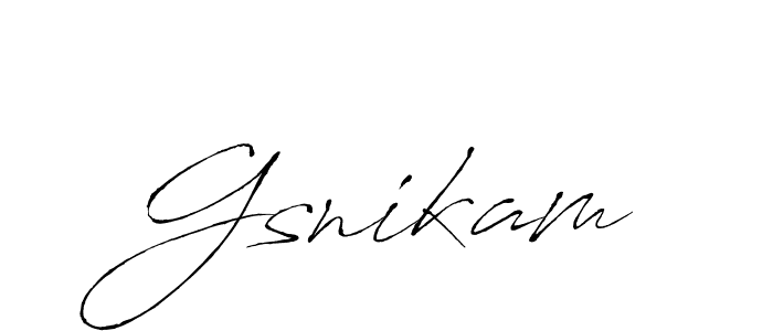 How to Draw Gsnikam signature style? Antro_Vectra is a latest design signature styles for name Gsnikam. Gsnikam signature style 6 images and pictures png