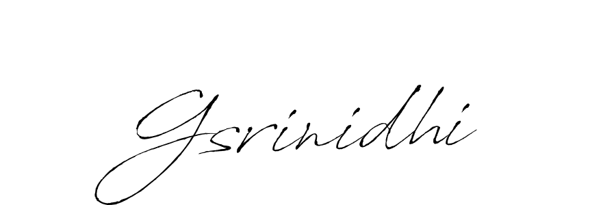 Similarly Antro_Vectra is the best handwritten signature design. Signature creator online .You can use it as an online autograph creator for name Gsrinidhi. Gsrinidhi signature style 6 images and pictures png