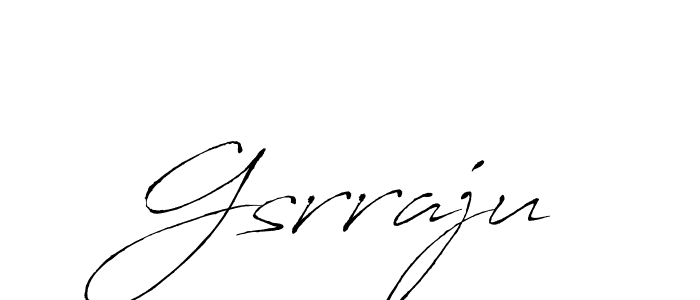 How to make Gsrraju name signature. Use Antro_Vectra style for creating short signs online. This is the latest handwritten sign. Gsrraju signature style 6 images and pictures png