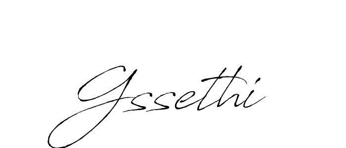 How to make Gssethi name signature. Use Antro_Vectra style for creating short signs online. This is the latest handwritten sign. Gssethi signature style 6 images and pictures png
