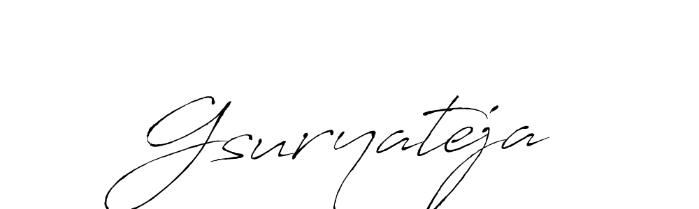 You should practise on your own different ways (Antro_Vectra) to write your name (Gsuryateja) in signature. don't let someone else do it for you. Gsuryateja signature style 6 images and pictures png