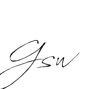 Antro_Vectra is a professional signature style that is perfect for those who want to add a touch of class to their signature. It is also a great choice for those who want to make their signature more unique. Get Gsw name to fancy signature for free. Gsw signature style 6 images and pictures png