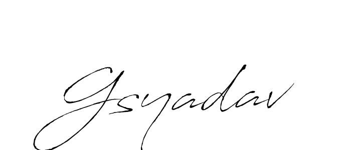 Make a beautiful signature design for name Gsyadav. Use this online signature maker to create a handwritten signature for free. Gsyadav signature style 6 images and pictures png