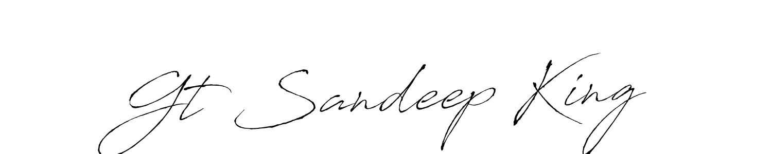 Make a beautiful signature design for name Gt Sandeep King. Use this online signature maker to create a handwritten signature for free. Gt Sandeep King signature style 6 images and pictures png