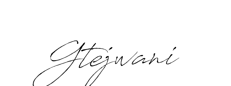 How to make Gtejwani name signature. Use Antro_Vectra style for creating short signs online. This is the latest handwritten sign. Gtejwani signature style 6 images and pictures png