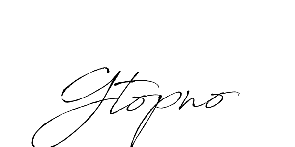 Make a beautiful signature design for name Gtopno. With this signature (Antro_Vectra) style, you can create a handwritten signature for free. Gtopno signature style 6 images and pictures png