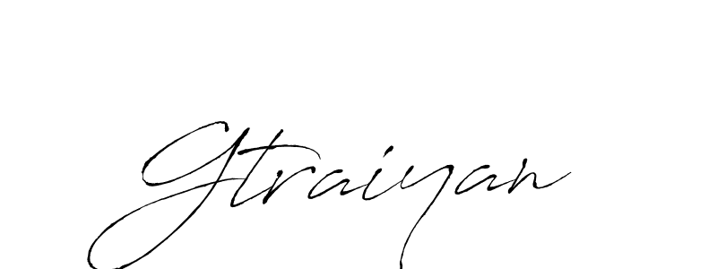 How to Draw Gtraiyan signature style? Antro_Vectra is a latest design signature styles for name Gtraiyan. Gtraiyan signature style 6 images and pictures png