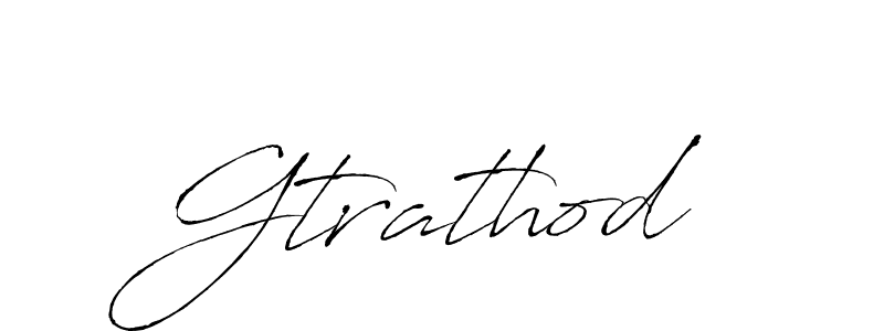 How to make Gtrathod name signature. Use Antro_Vectra style for creating short signs online. This is the latest handwritten sign. Gtrathod signature style 6 images and pictures png