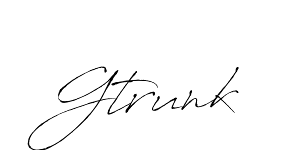 Also we have Gtrunk name is the best signature style. Create professional handwritten signature collection using Antro_Vectra autograph style. Gtrunk signature style 6 images and pictures png