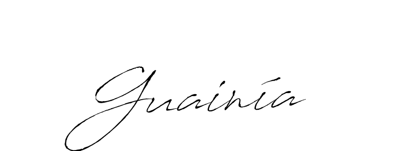 How to make Guainía signature? Antro_Vectra is a professional autograph style. Create handwritten signature for Guainía name. Guainía signature style 6 images and pictures png