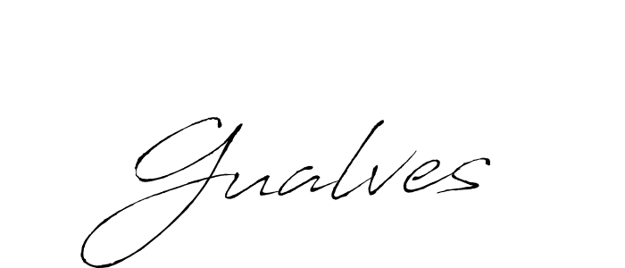Antro_Vectra is a professional signature style that is perfect for those who want to add a touch of class to their signature. It is also a great choice for those who want to make their signature more unique. Get Gualves name to fancy signature for free. Gualves signature style 6 images and pictures png