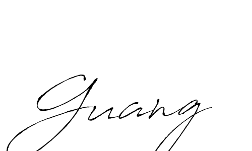 You should practise on your own different ways (Antro_Vectra) to write your name (Guang) in signature. don't let someone else do it for you. Guang signature style 6 images and pictures png