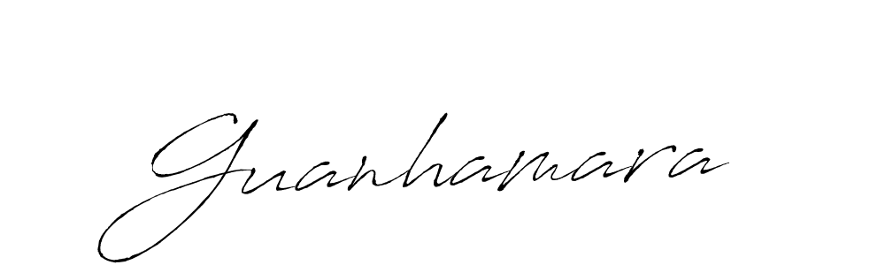 Use a signature maker to create a handwritten signature online. With this signature software, you can design (Antro_Vectra) your own signature for name Guanhamara. Guanhamara signature style 6 images and pictures png