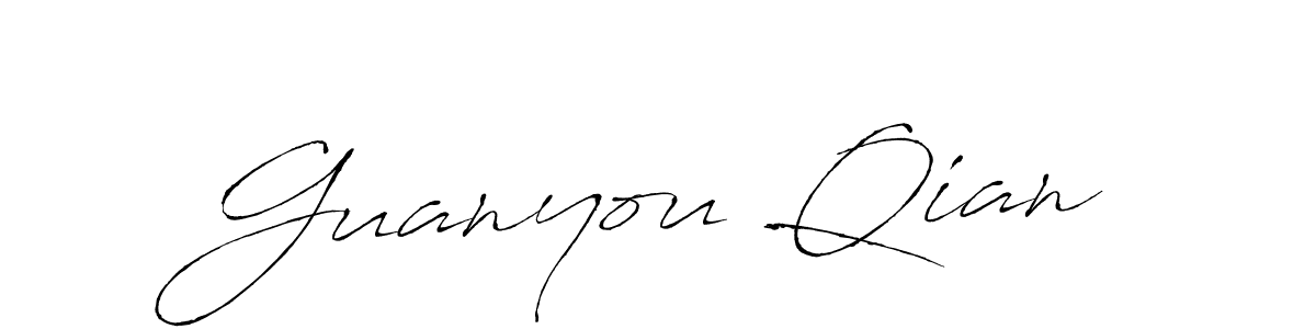 if you are searching for the best signature style for your name Guanyou Qian. so please give up your signature search. here we have designed multiple signature styles  using Antro_Vectra. Guanyou Qian signature style 6 images and pictures png