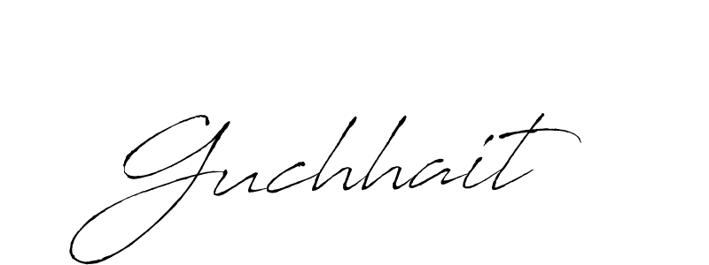 if you are searching for the best signature style for your name Guchhait. so please give up your signature search. here we have designed multiple signature styles  using Antro_Vectra. Guchhait signature style 6 images and pictures png