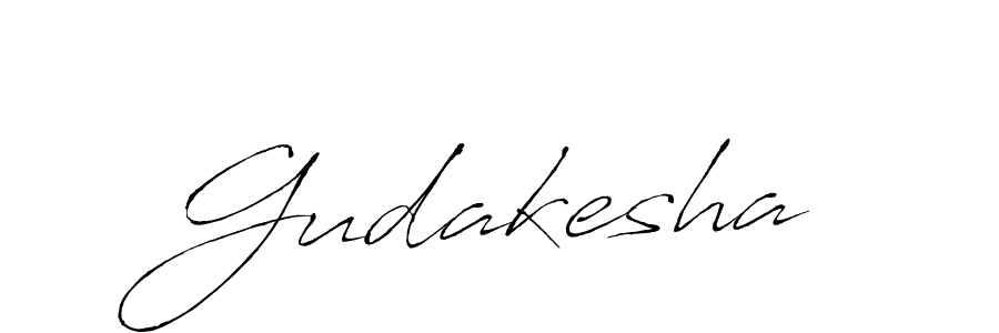 How to make Gudakesha name signature. Use Antro_Vectra style for creating short signs online. This is the latest handwritten sign. Gudakesha signature style 6 images and pictures png