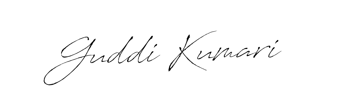 Create a beautiful signature design for name Guddi Kumari. With this signature (Antro_Vectra) fonts, you can make a handwritten signature for free. Guddi Kumari signature style 6 images and pictures png