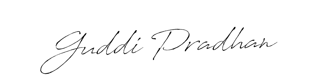 Also we have Guddi Pradhan name is the best signature style. Create professional handwritten signature collection using Antro_Vectra autograph style. Guddi Pradhan signature style 6 images and pictures png