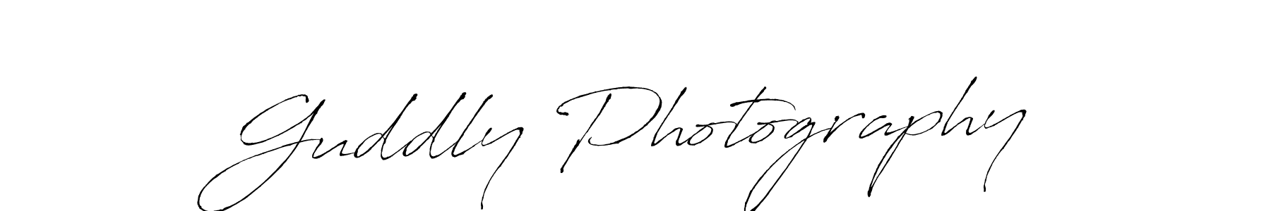Create a beautiful signature design for name Guddly Photography. With this signature (Antro_Vectra) fonts, you can make a handwritten signature for free. Guddly Photography signature style 6 images and pictures png