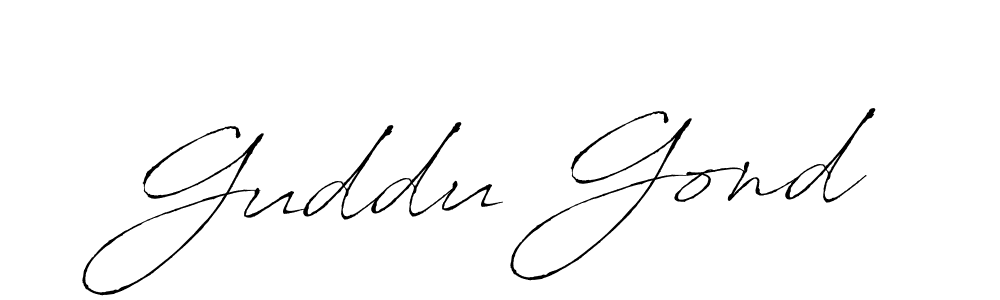 Make a beautiful signature design for name Guddu Gond. Use this online signature maker to create a handwritten signature for free. Guddu Gond signature style 6 images and pictures png