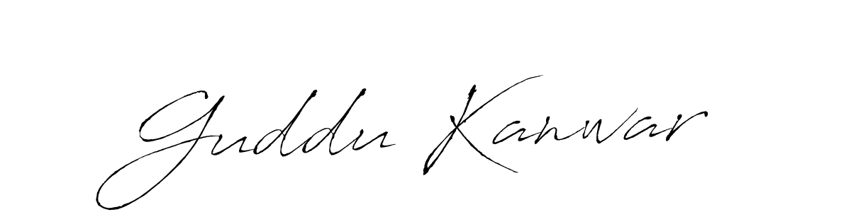 Use a signature maker to create a handwritten signature online. With this signature software, you can design (Antro_Vectra) your own signature for name Guddu Kanwar. Guddu Kanwar signature style 6 images and pictures png