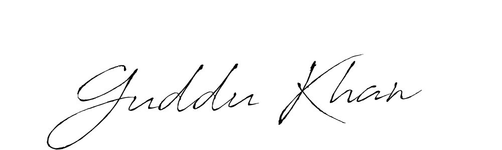 Make a beautiful signature design for name Guddu Khan. Use this online signature maker to create a handwritten signature for free. Guddu Khan signature style 6 images and pictures png