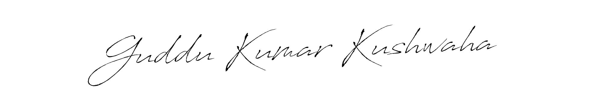 Make a beautiful signature design for name Guddu Kumar Kushwaha. With this signature (Antro_Vectra) style, you can create a handwritten signature for free. Guddu Kumar Kushwaha signature style 6 images and pictures png