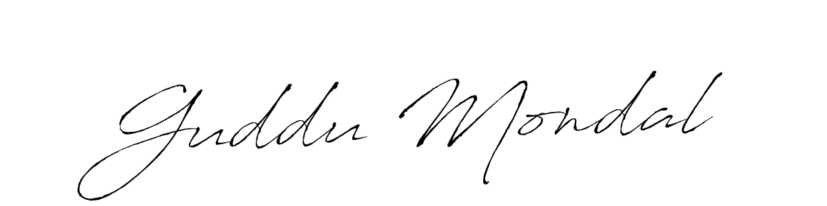 The best way (Antro_Vectra) to make a short signature is to pick only two or three words in your name. The name Guddu Mondal include a total of six letters. For converting this name. Guddu Mondal signature style 6 images and pictures png