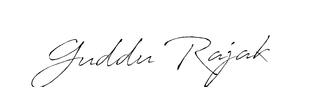 Make a beautiful signature design for name Guddu Rajak. With this signature (Antro_Vectra) style, you can create a handwritten signature for free. Guddu Rajak signature style 6 images and pictures png