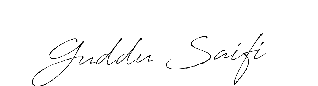 The best way (Antro_Vectra) to make a short signature is to pick only two or three words in your name. The name Guddu Saifi include a total of six letters. For converting this name. Guddu Saifi signature style 6 images and pictures png