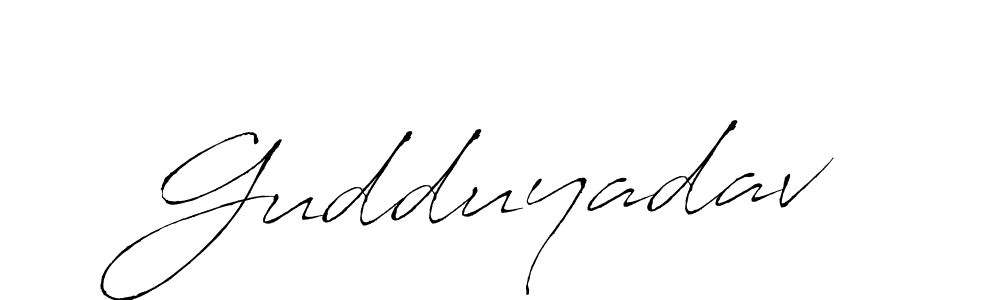 Use a signature maker to create a handwritten signature online. With this signature software, you can design (Antro_Vectra) your own signature for name Gudduyadav. Gudduyadav signature style 6 images and pictures png