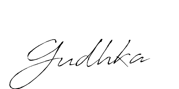 if you are searching for the best signature style for your name Gudhka. so please give up your signature search. here we have designed multiple signature styles  using Antro_Vectra. Gudhka signature style 6 images and pictures png